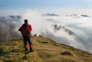 07-1133 Walkers Descending the South Ridge of Grasmoor (Lad Howes), Lake District, Cumbria